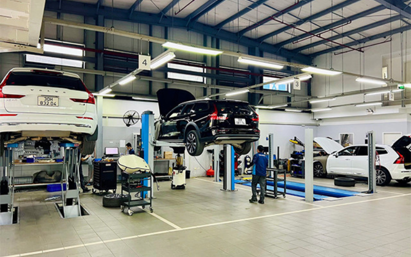 Xưởng dịch vụ tại Volvo Hà Nội